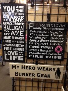 wilds creek firefighter signs