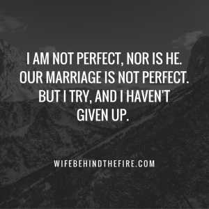 marriage isn't perfect