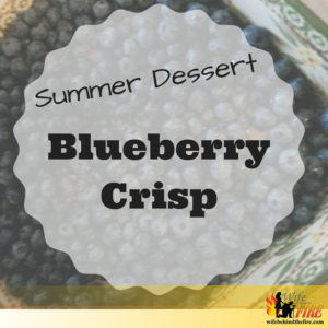 summer dessert - blueberry crisp